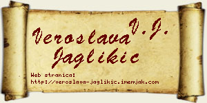 Veroslava Jaglikić vizit kartica